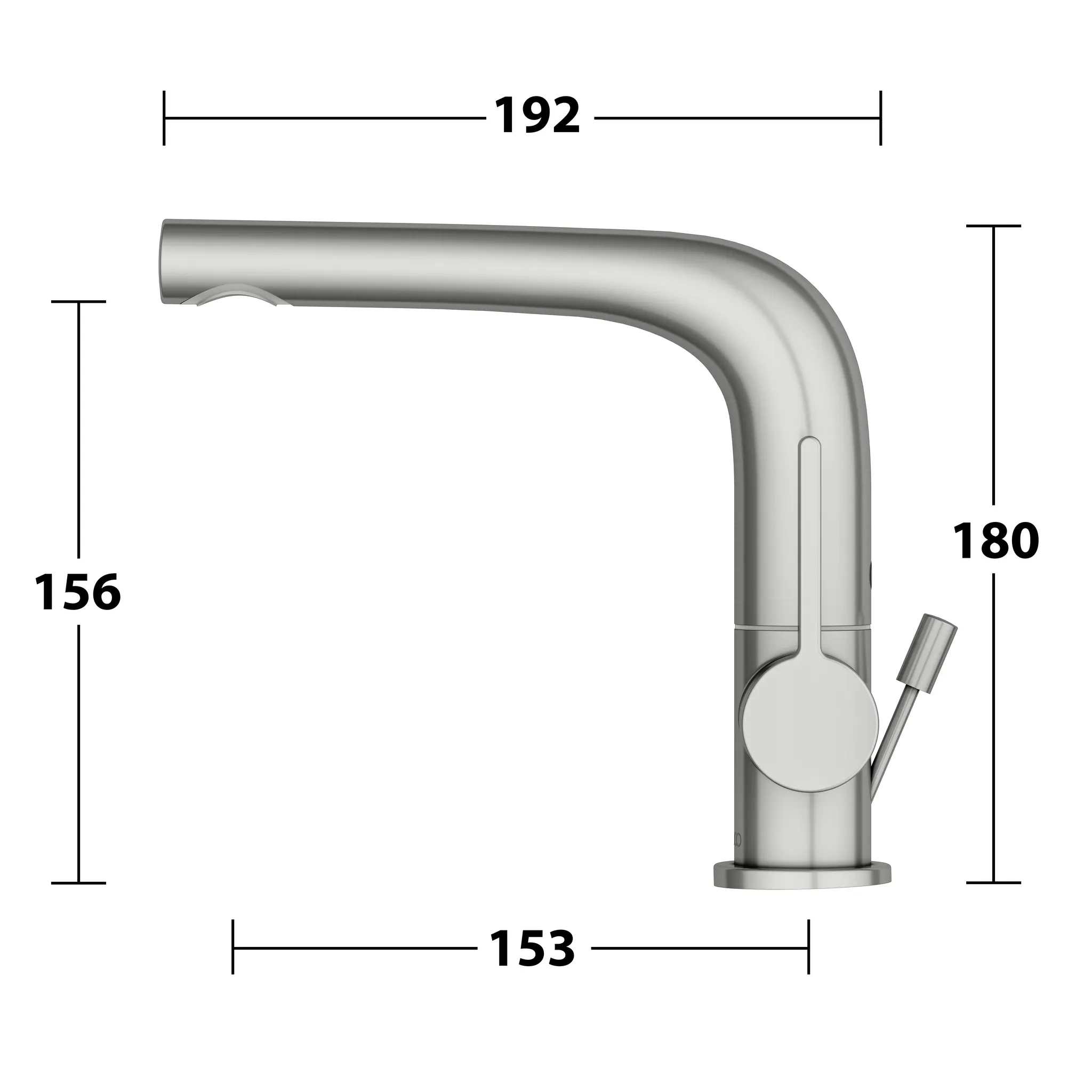 Edition 400 Einhebel-Waschtischmischer 150 schwenkbar Edelstahl-fin.