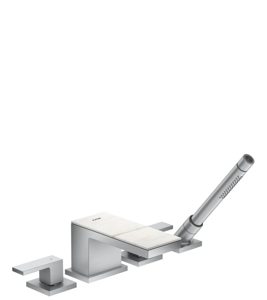 Hansgrohe AXOR MyEdition Platte 200 mm Marmor Lasa Covelano Vena Oro abnehmbar