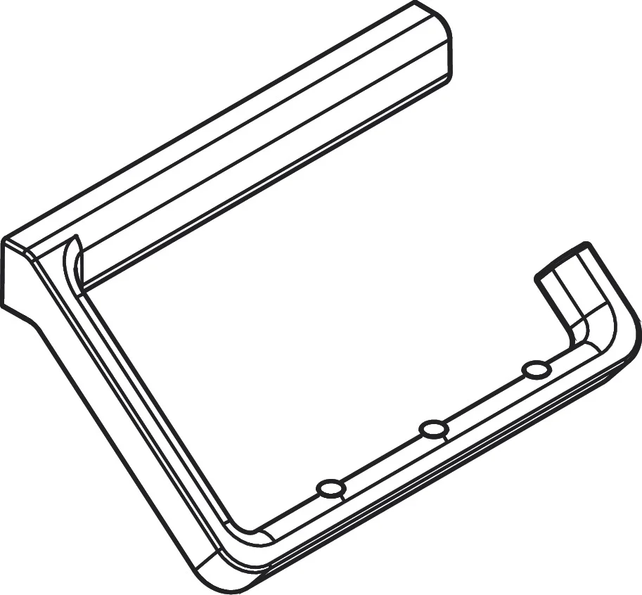 Hansgrohe AXOR Universal Softsquare Toilettenpapierhalter, Chrom, Wandmontage mit verdeckter Befestigung, 35 mm Bohrabstand, 6 mm Bohrlochdurchmesser