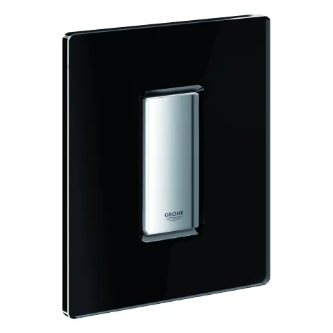Urinal-Betätigung Skate Cosmopolitan 38846, 116 x 144 mm, Fertigmontageset für Rapido U oder Rapido UMB, mit Glasoberfläche aus Sicherheitsglas, velvet black Urinal-Betätigung Skate Cosmopolitan 38846, 116 x 144 mm, Fertigmontageset für Rapido U oder Rapido UMB, mit Glasoberfläche aus Sicherheitsglas, velvet black