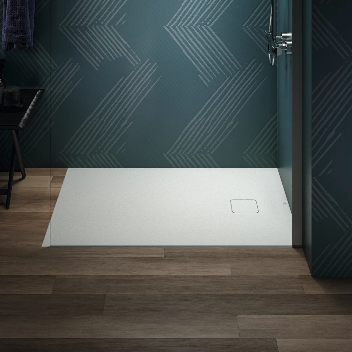 Ideal Standard Duschwanne „UltraFlatEvo“ 80 × 120 cm in Seidenweiß