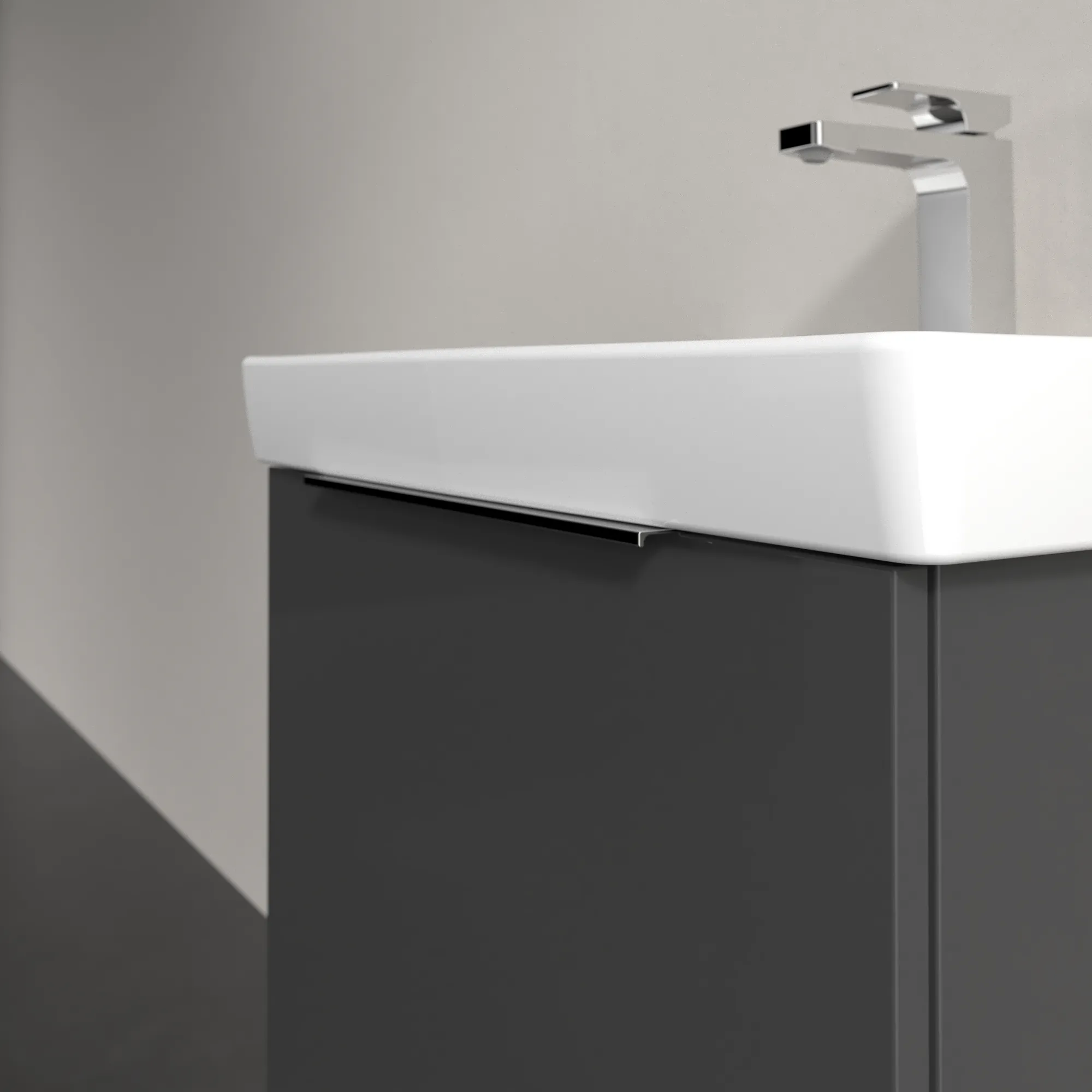 Villeroy & Boch Waschbeckenunterschrank Architectura Grey 550x470x420mm mit SoftClosing-Technologie Villeroy & Boch Waschbeckenunterschrank Architectura Grey 550x470x420mm mit SoftClosing-Technologie