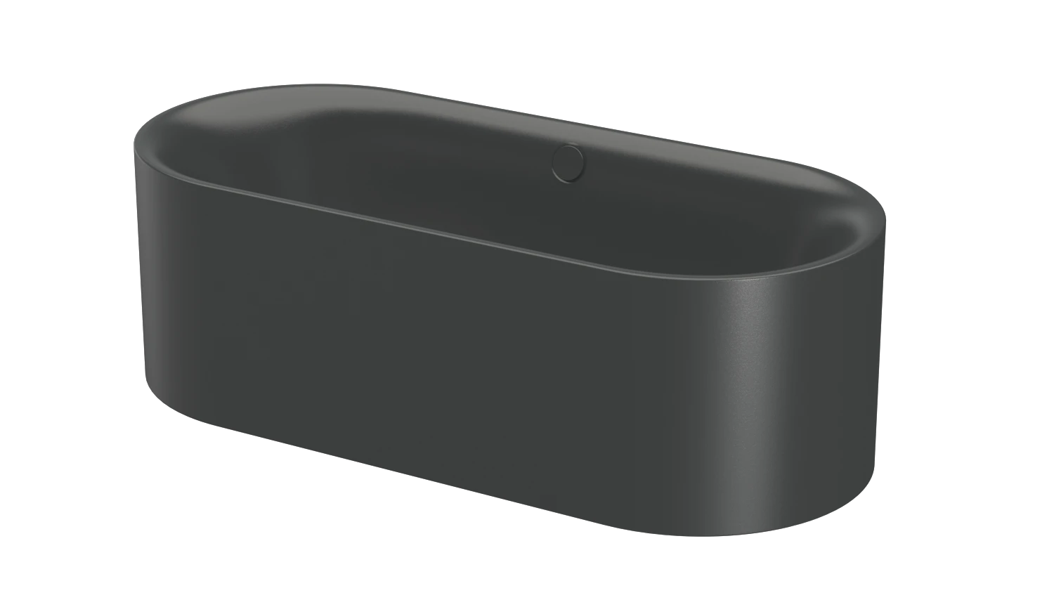 Bette oval Badewanne „BetteLux Oval Silhouette“ 180 × 80 cm in Ebony