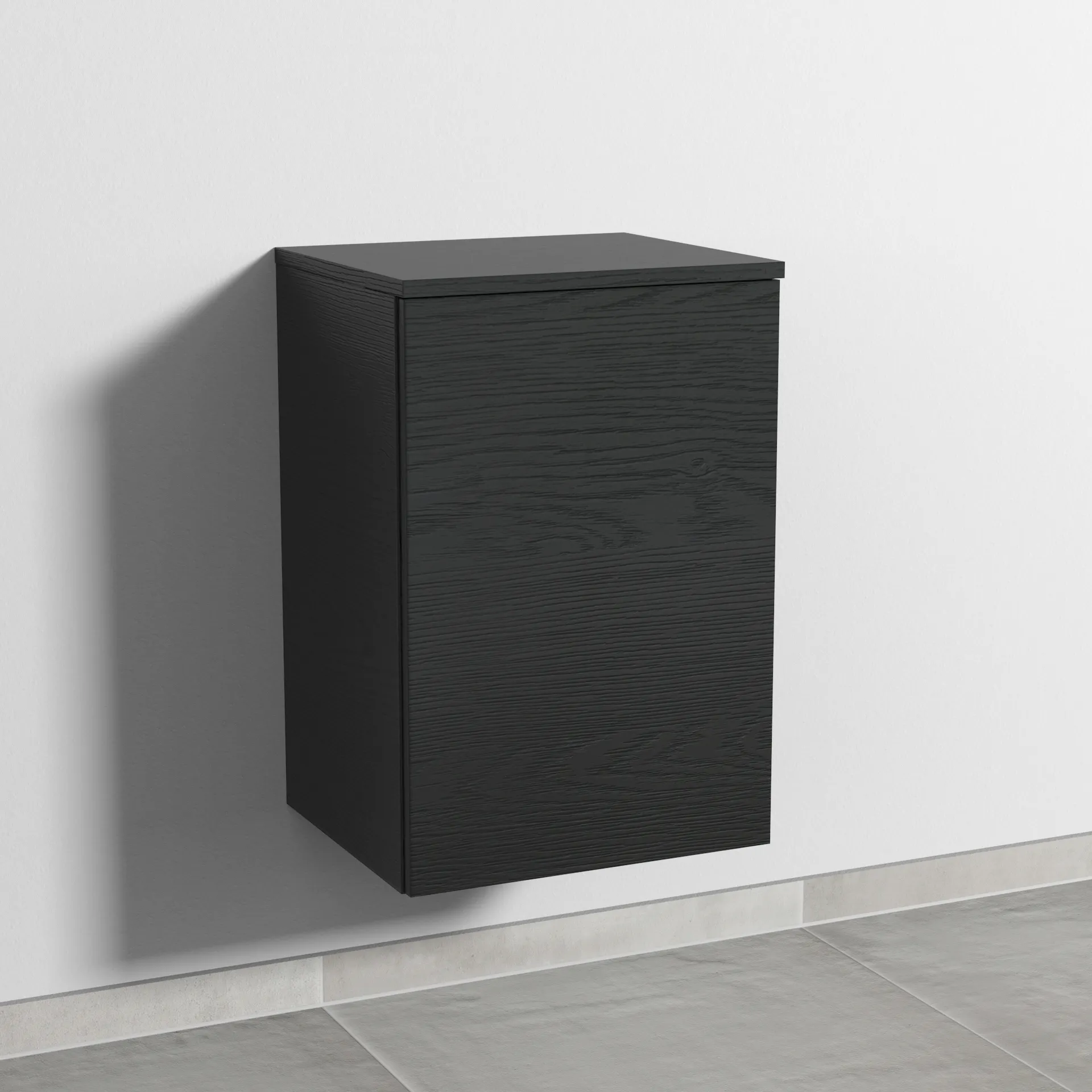 Sanipa Unterschrank „3way“ 400 × 580 × 345 mm in Black Oak, Anschlag rechts