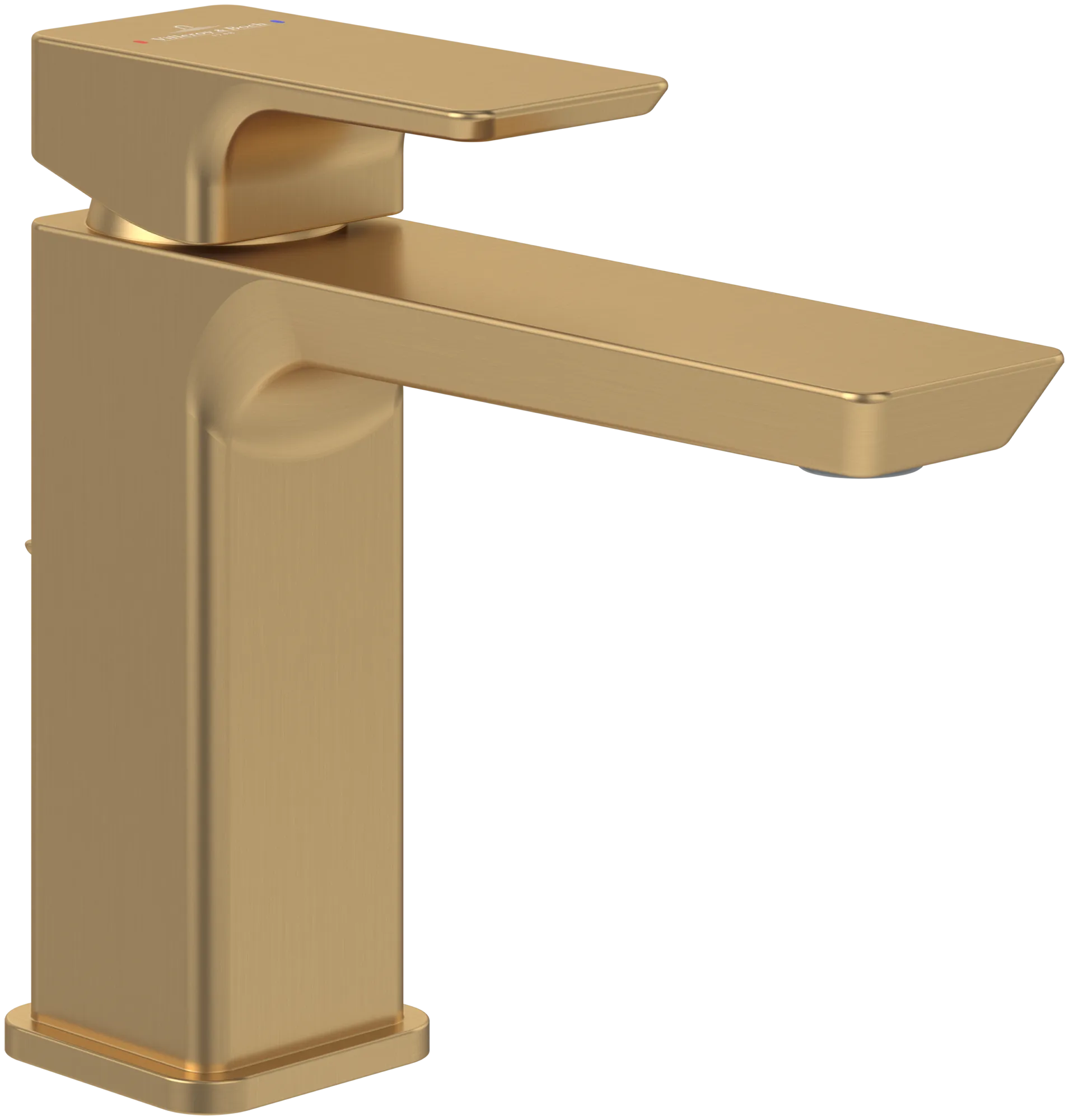 Villeroy & Boch Subway 3.0 Einhebel-Waschtischarmatur, Brushed Gold, 51x176x155 mm, verstellbarer Strahlregler, AirPlus, AquaSmart Villeroy & Boch Subway 3.0 Einhebel-Waschtischarmatur, Brushed Gold, 51x176x155 mm, verstellbarer Strahlregler, AirPlus, AquaSmart