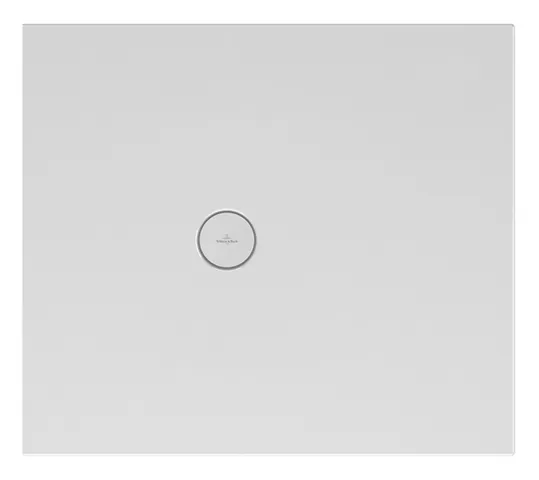 Villeroy & Boch rechteck Duschwanne „Subway Infinity“ kurze Seite geschnitten an der Wand, universal einbaubar 110 × 90 cm