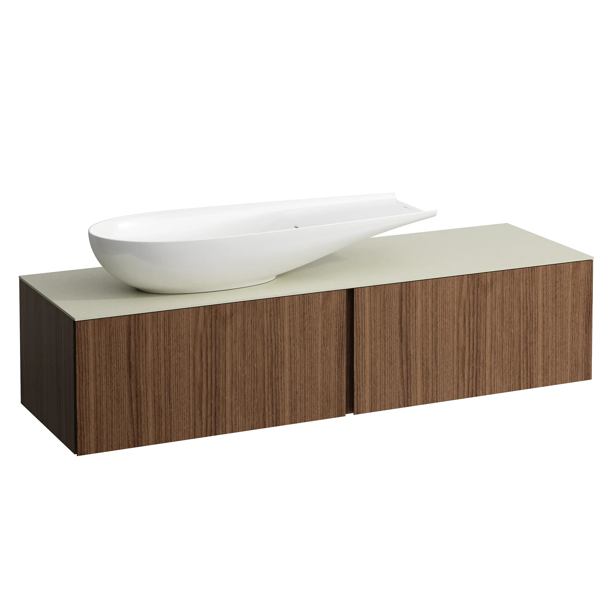 Laufen Schubladenelement ILBAGNOALESSI 500x1600x370, 2 Schubladen, Soft-Close, Calce Avorio Top Laufen Schubladenelement ILBAGNOALESSI 500x1600x370, 2 Schubladen, Soft-Close, Calce Avorio Top