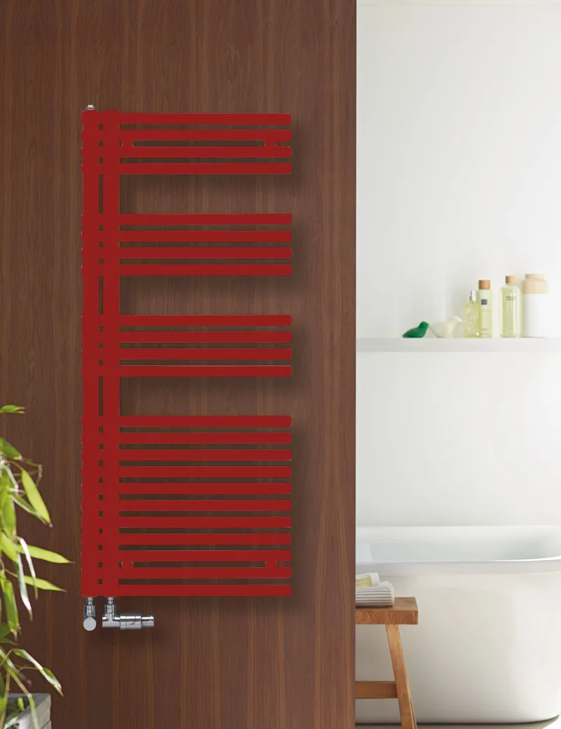 Zehnder Forma Asym HTW Badheizkörper, elektrisch, 1801x60x496mm, RAL 9016