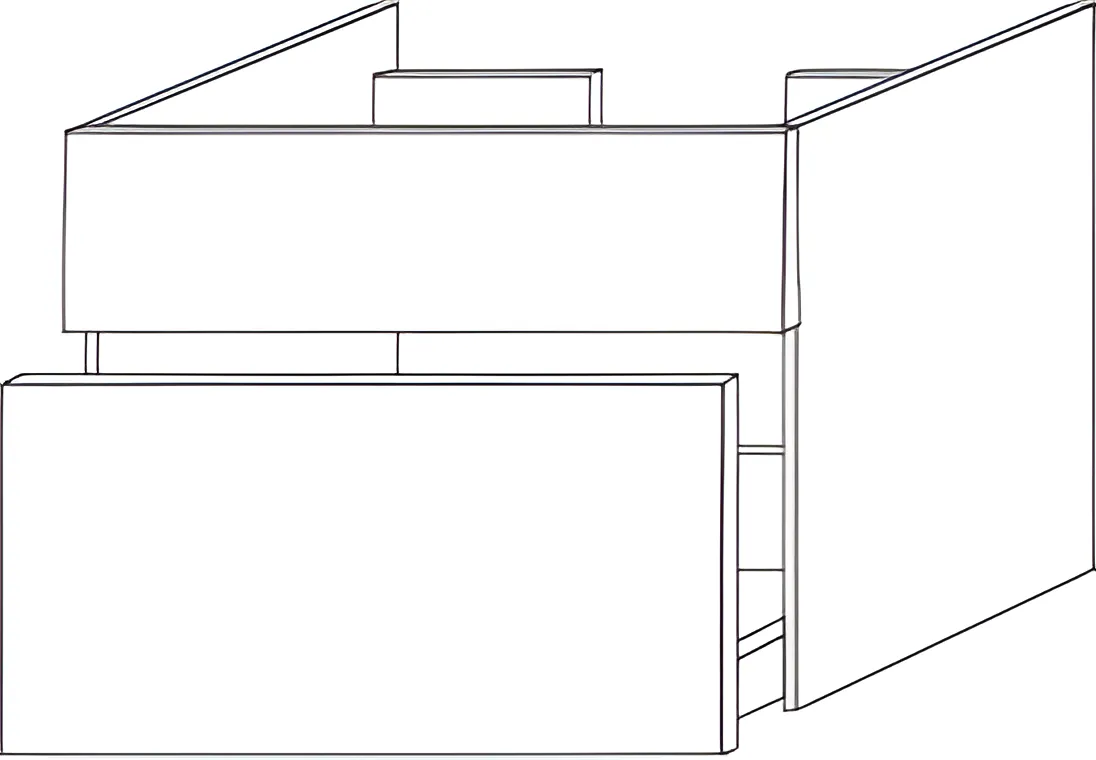 Sanipa Waschtischunterschrank „2morrow“ 600 × 510 × 520 mm in White Oak Sanipa Waschtischunterschrank „2morrow“ 600 × 510 × 520 mm in White Oak