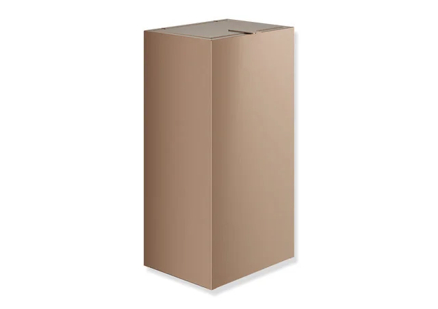 HEWI Papierabfallbehälter System 900, PVD beschichtet, Kupfer gebürstet, 25 Liter, 260 x 203 x 501 mm, wandmontierbar oder freistehend