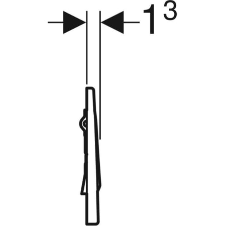 Geberit Urinalsteuerung mit pneumatischer Spülauslösung inkl. Betätigungsplatte „Mambo“ für 1-Mengen-Spülung in Edelstahl gebürstet Geberit Urinalsteuerung mit pneumatischer Spülauslösung inkl. Betätigungsplatte „Mambo“ für 1-Mengen-Spülung in Edelstahl gebürstet