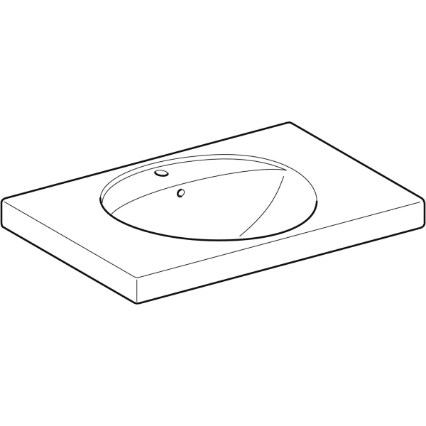 Wandwaschtisch mit Ablagefläche „Preciosa“, rechteckig 80 × 55 cm in weiß alpin Wandwaschtisch mit Ablagefläche „Preciosa“, rechteckig 80 × 55 cm in weiß alpin