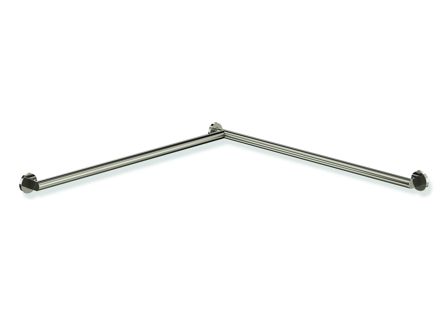 HEWI Dusch- und Wannenhandlauf System 900, PVD nickelglänzend, 32 mm Durchmesser, 947 mm Länge, links, 70 mm Tiefe HEWI Dusch- und Wannenhandlauf System 900, PVD nickelglänzend, 32 mm Durchmesser, 947 mm Länge, links, 70 mm Tiefe
