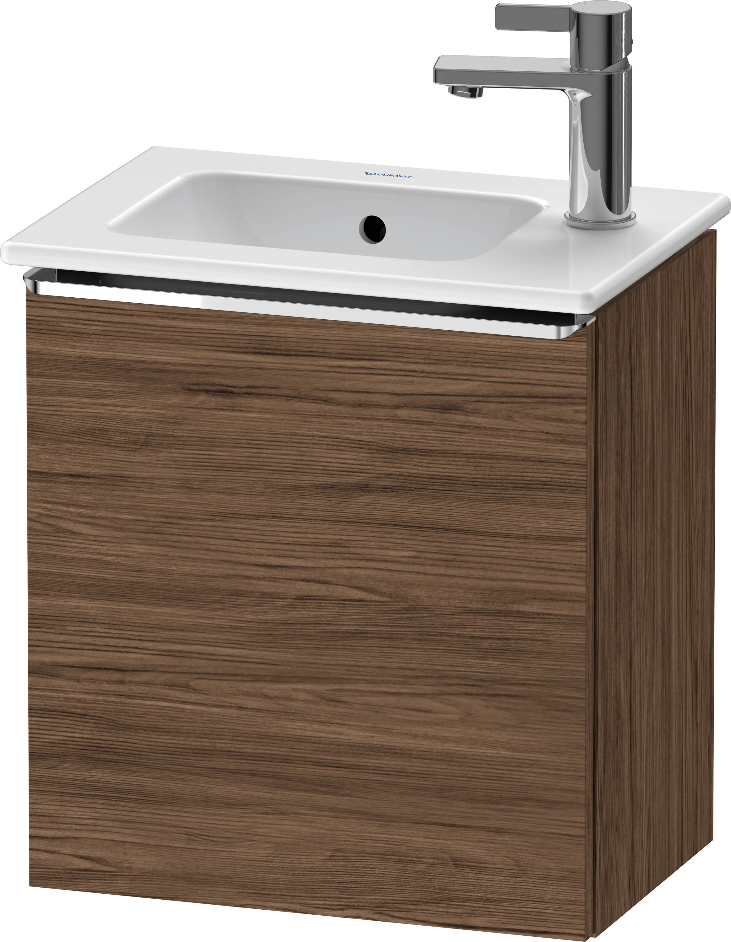 Duravit Waschtischunterschrank wandhängend „D-Neo“ 41 × 44 × 27,4 cm Nussbaum Dunkel