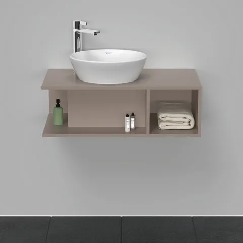 Duravit Waschtischunterschrank wandhängend „D-Neo“ 80 × 26 × 48 cm Basalt Matt