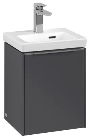 Villeroy & Boch Waschtischunterschrank mit Tür „Subway 3.0“ für Schrankwaschtisch 35,1 × 42,9 × 30,9 × 30,9 cm 1 Tür, Anschlag (Scharnier) rechts, Waschbecken mittig, 1 Tür, mittig, Anschlag rechts