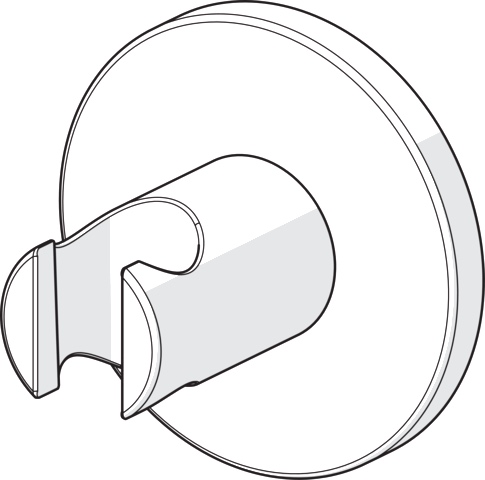 Hansa Wandhalter Hansajet 4444 Rosette rund Chrom Hansa Wandhalter Hansajet 4444 Rosette rund Chrom