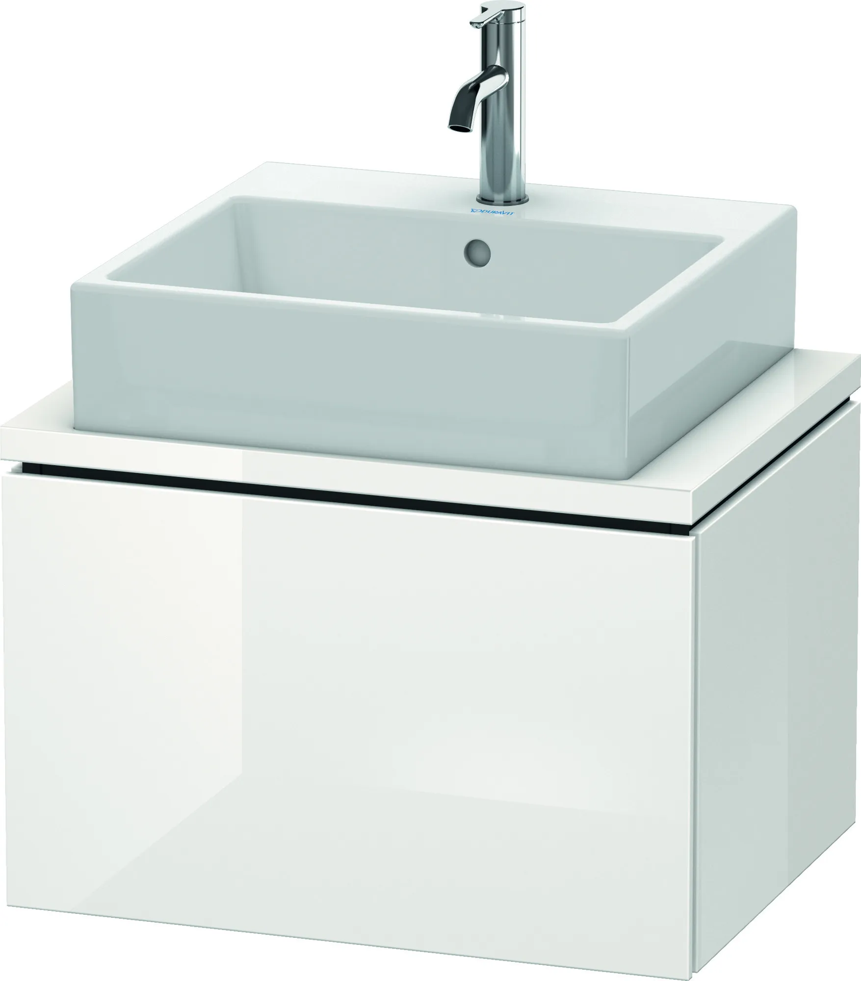 Duravit Waschtischunterschrank wandhängend „L-Cube“ 62 × 40 × 47,7 cm Weiß Hochglanz Duravit Waschtischunterschrank wandhängend „L-Cube“ 62 × 40 × 47,7 cm Weiß Hochglanz