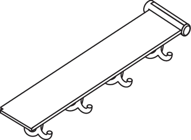 HEWI Ablage in 60,8 cm