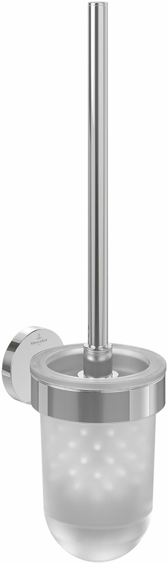 Villeroy & Boch Toilettenbürstengarnitur „Elements-Tender“ 11,8 cm in chrom, Befestigung verdeckt