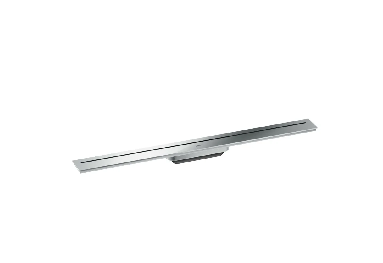 Hansgrohe AXOR Drain Fertigset Duschrinne, Chrom, 800 mm, frei im Raum, bis 18 mm Fliesenstärke, bis zu 53 l/min Ablaufleistung