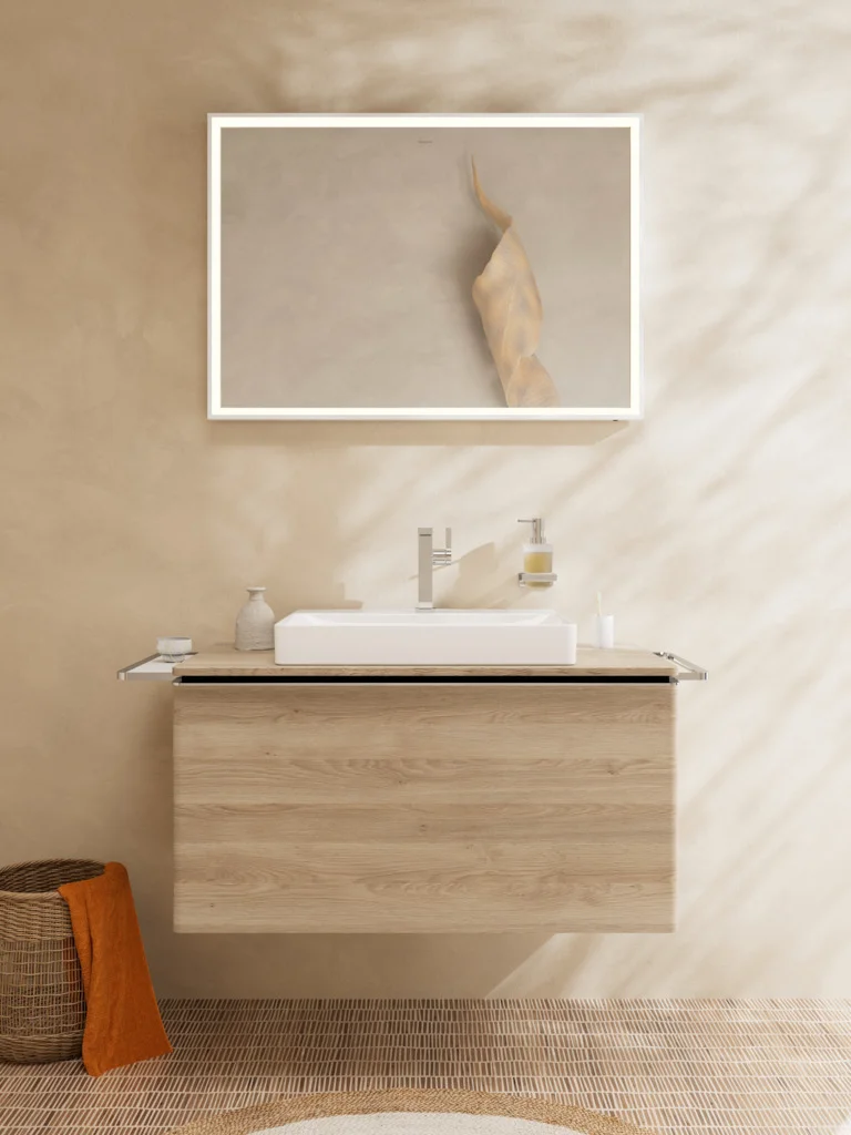 Hansgrohe Xelu Q Aufsatzwaschtisch, weiß, 600x480 mm, geschliffen, SmartClean, glänzend, ohne Überlauf