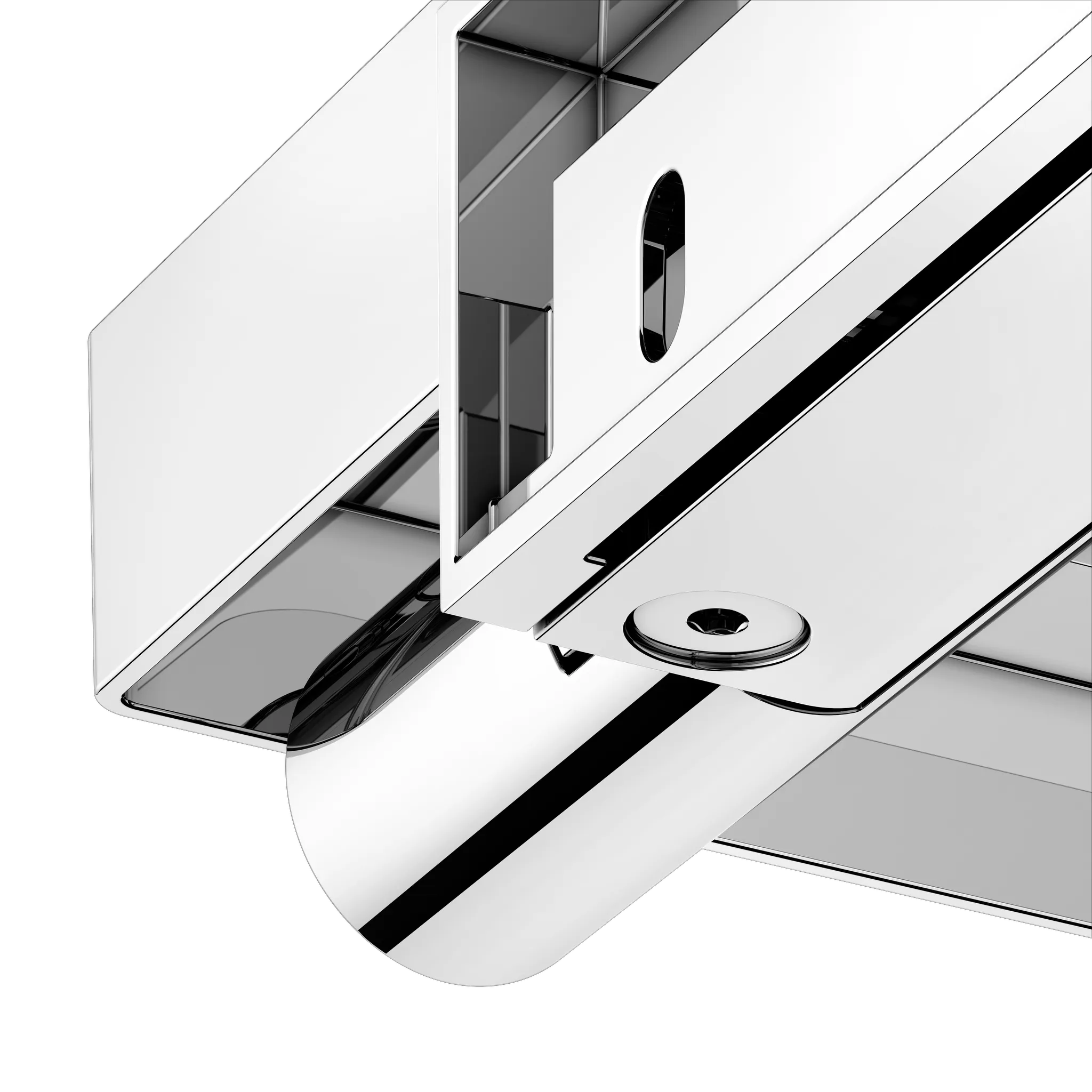 REVA 12873019000 Toilettenpapierhalter mit Glas-Ablage verchromt REVA 12873019000 Toilettenpapierhalter mit Glas-Ablage verchromt