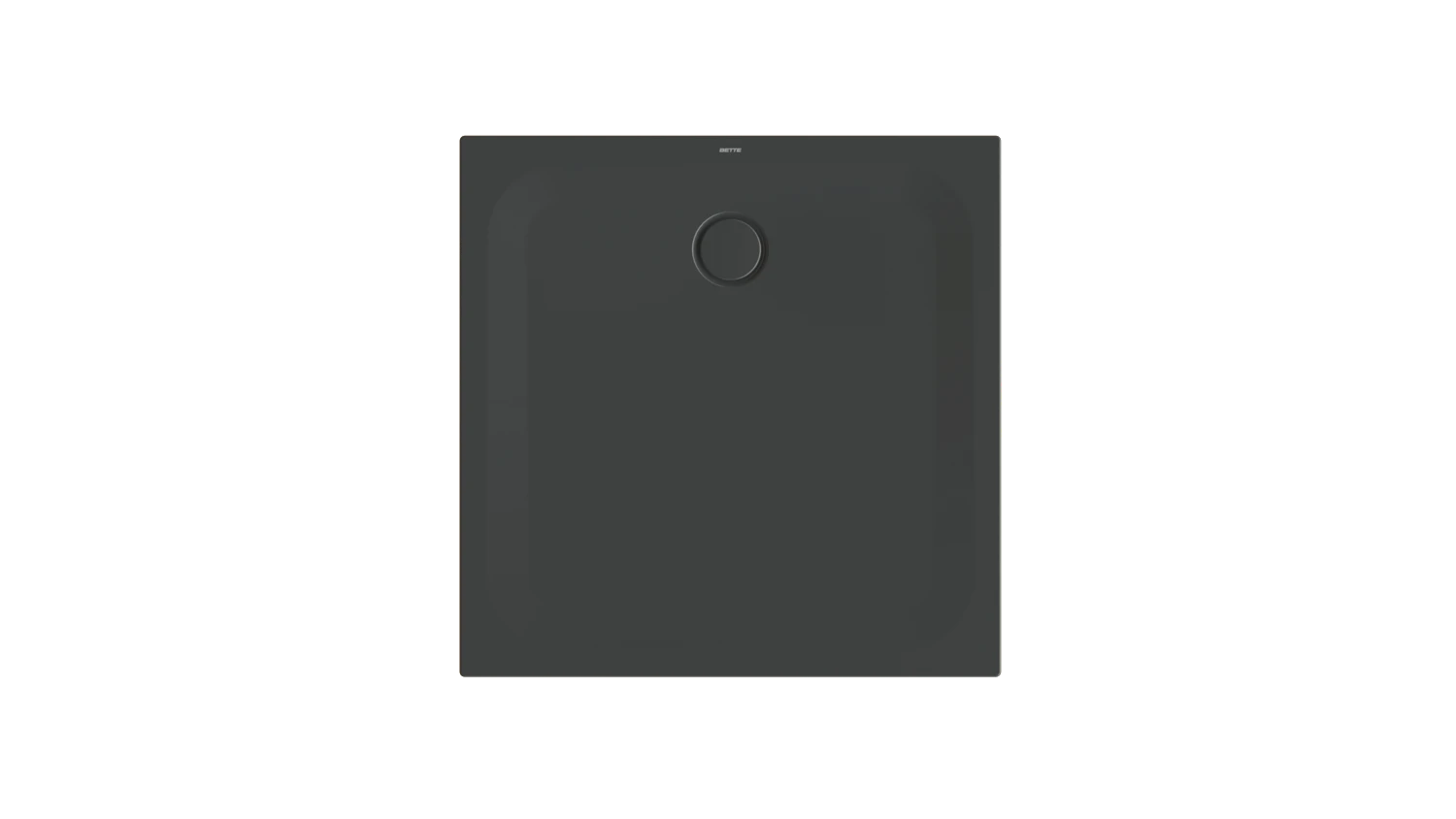 Bette quadrat Duschwanne „BetteUltra“ 1000 × 1000 mm ohne Oberflächenbeschichtung, ohne Oberflächenveredelung, ohne Wannenträger, in Ebony