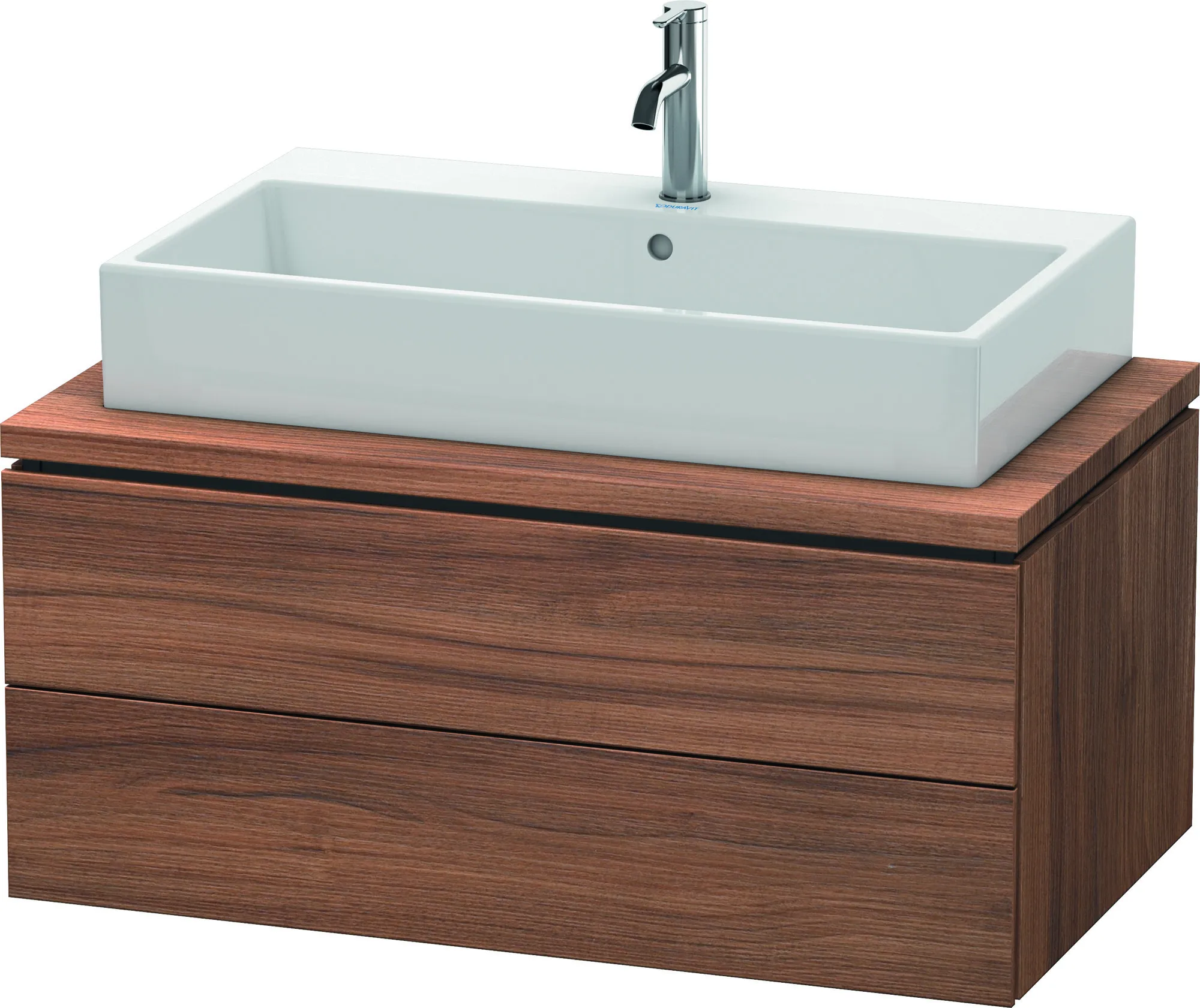 Duravit Waschtischunterschrank wandhängend „L-Cube“ 92 × 40 × 54,7 cm Nussbaum Natur Duravit Waschtischunterschrank wandhängend „L-Cube“ 92 × 40 × 54,7 cm Nussbaum Natur