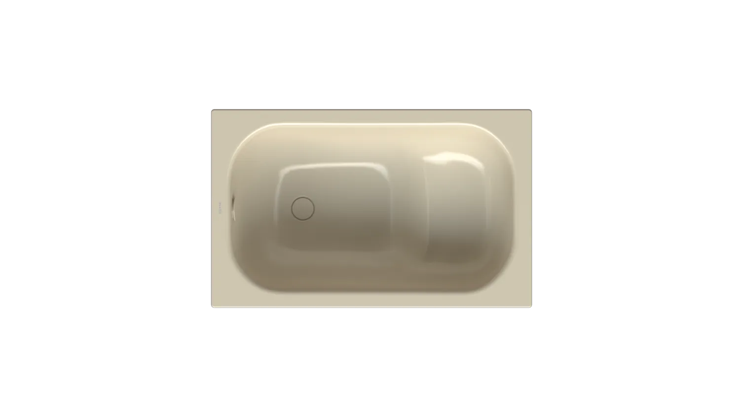 Bette Badewanne Rechteck Step Cream 1050x650x420 mm Einbau Unterbau Raumspar-Badewanne 1-Sitzer glasierter Titan-Stahl schallreduzierende Antidröhn-Matte