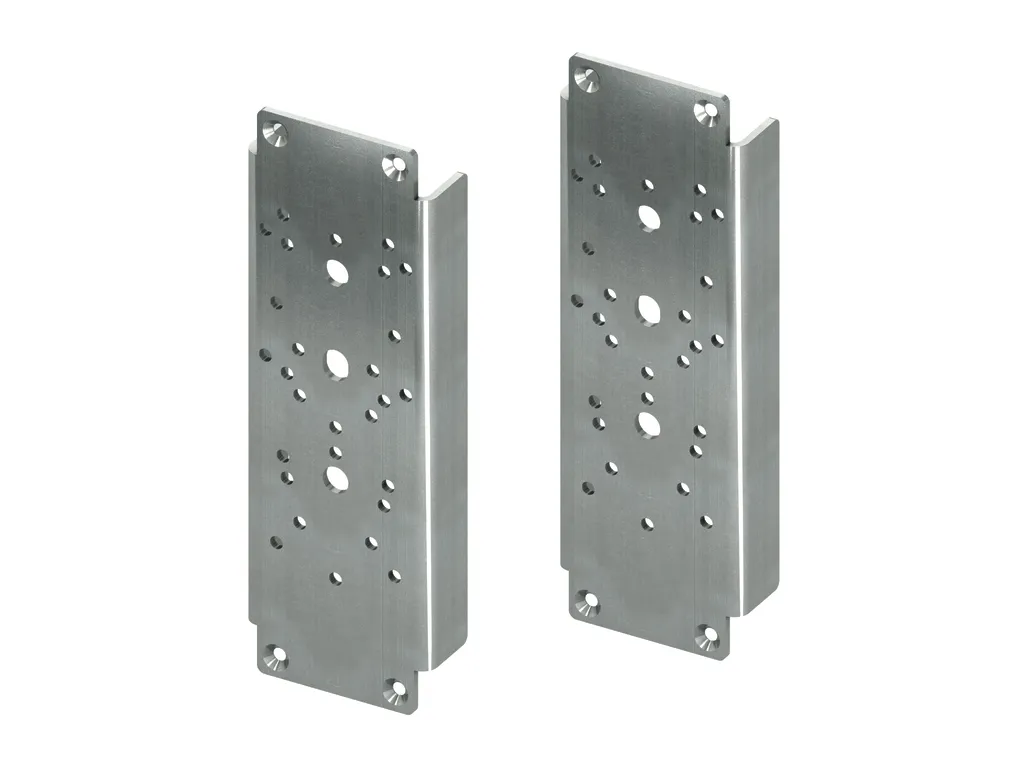 TECEprofil Stahlplattenset zur Aufnahme von Stützklappgriffen B TECEprofil Stahlplattenset zur Aufnahme von Stützklappgriffen B