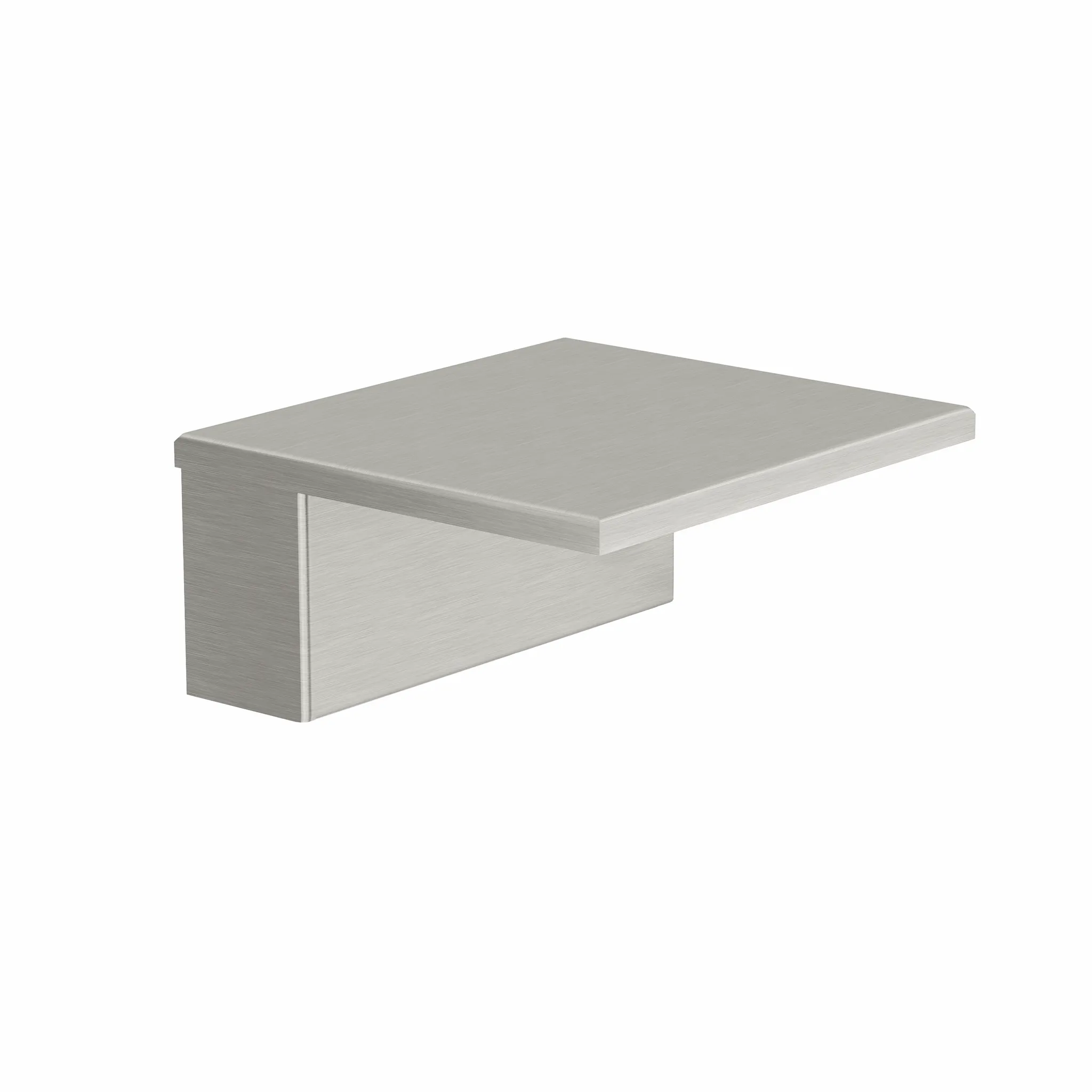 Kludi-ASANA Wasserfall-Auslauf für Badewannen, St. Brushed Nickel, DN 15, fester Auslauf, Ausladung 180 mm, Anschlussgewinde G1/2