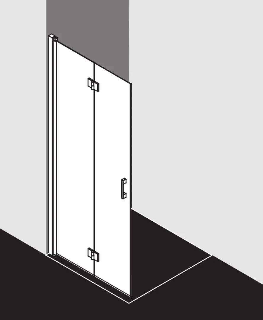 Kermi Duschdesign Walk-In-Duschkabine WALK-IN Wall Pendel-Falt links „LIGA“ Glas Klar, Profile Silber Hochglanz, BV: 875 - 900 mm WE: 885 - 910 mm H: 1850 mm Kermi Duschdesign Walk-In-Duschkabine WALK-IN Wall Pendel-Falt links „LIGA“ Glas Klar, Profile Silber Hochglanz, BV: 875 - 900 mm WE: 885 - 910 mm H: 1850 mm