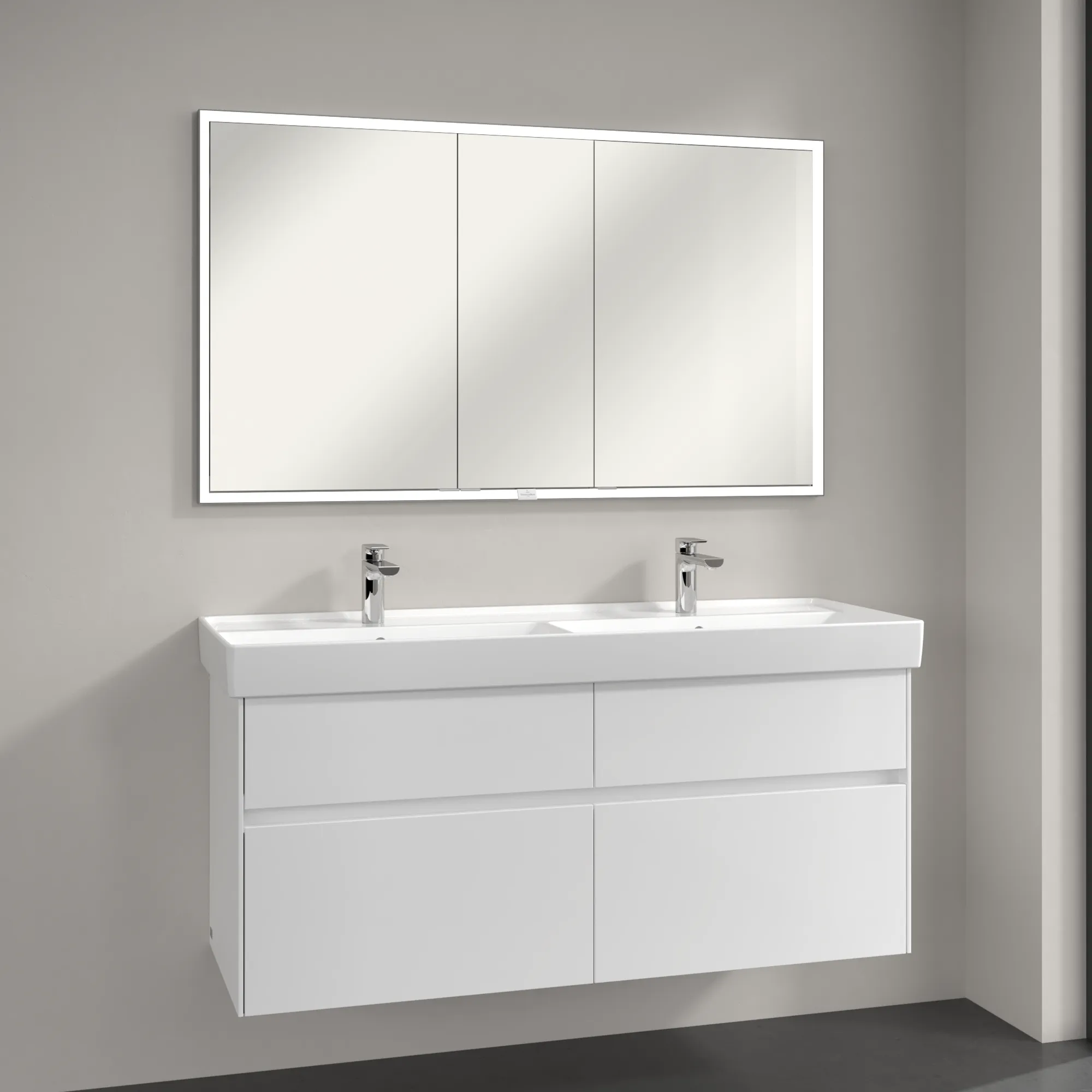 Villeroy & Boch Einbau-Spiegelschrank „My View Now“ 1300 × 750 × 168 mm in White Matt Villeroy & Boch Einbau-Spiegelschrank „My View Now“ 1300 × 750 × 168 mm in White Matt