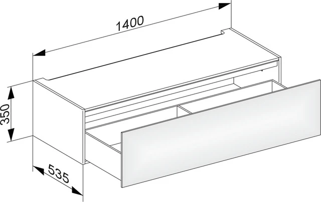 KEUCO Waschtischunterschrank mit Auszug „Edition 11“ Trüffel (Strukturlack), Trüffel (Strukturlack), mit Beleuchtung 1400 × 350 × 535 mm KEUCO Waschtischunterschrank mit Auszug „Edition 11“ Trüffel (Strukturlack), Trüffel (Strukturlack), mit Beleuchtung 1400 × 350 × 535 mm