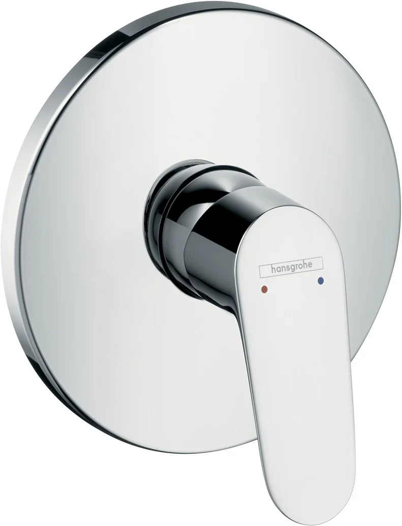 Hansgrohe Focus Einhebel-Brausemischer Unterputz, Chrom, max. Durchfluss 29,3 l/min bei 3 bar, Keramikmischsystem, einstellbare Temperaturbegrenzung, Geräuschgruppe I, Durchflussklasse B, min./max. Betriebsdruck 1/10 bar, Anschlussart Grundkörper