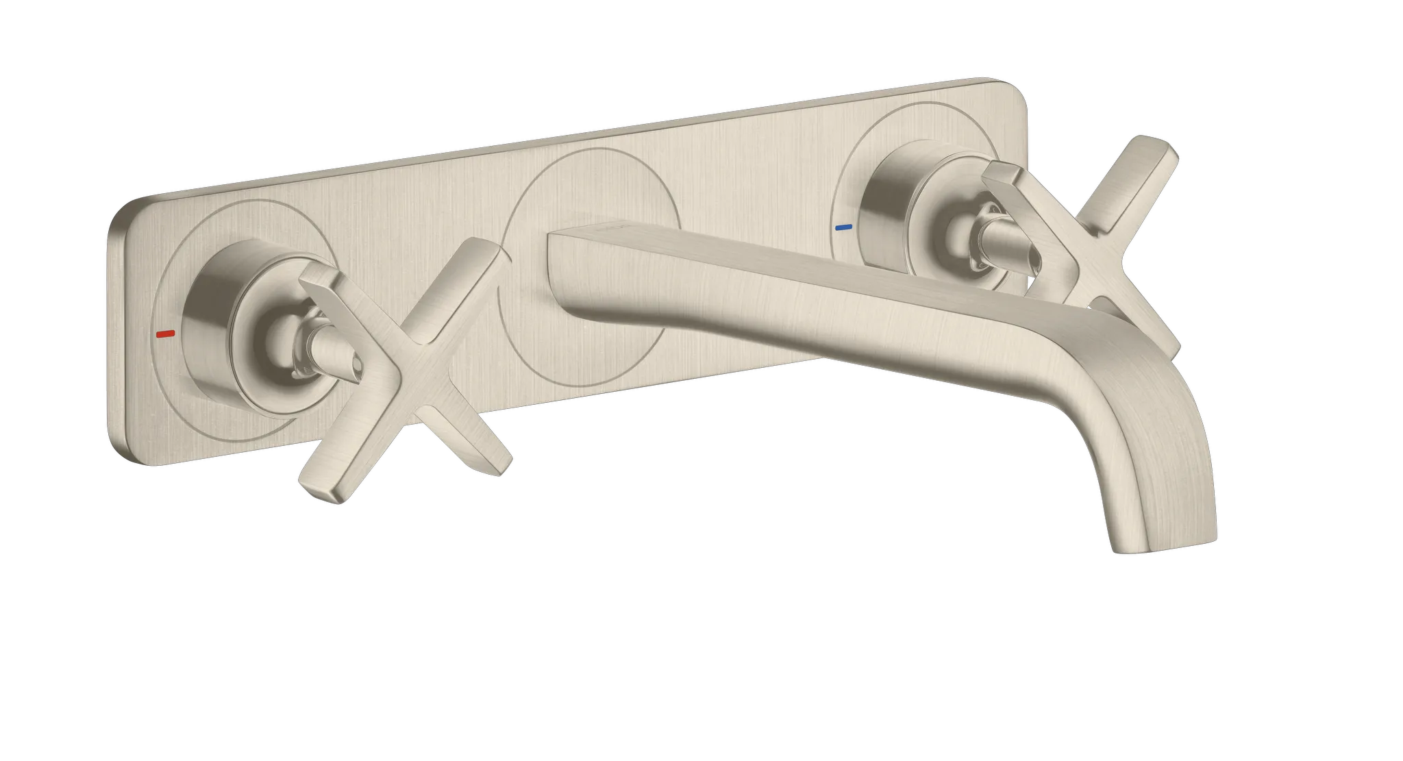 Hansgrohe AXOR Citterio E 3-Loch Waschtischarmatur Unterputz, Brushed Nickel