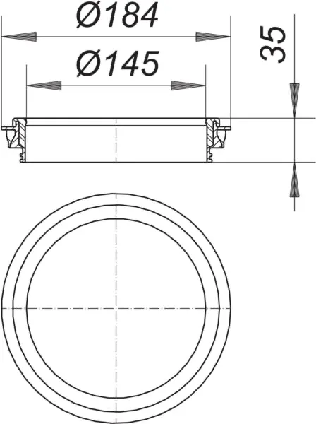 Rückstaudichtung CeraDrain S 15