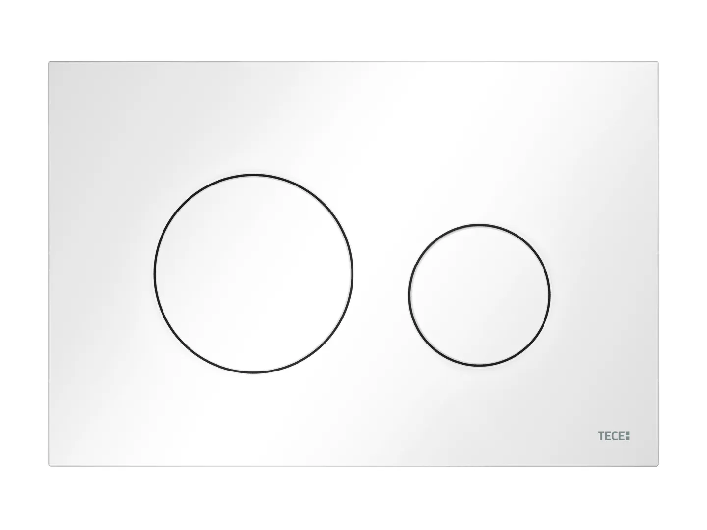 loop WC-Betätigungsplatte Kunststoff für Zweimengentechnik, weiß glzd. loop WC-Betätigungsplatte Kunststoff für Zweimengentechnik, weiß glzd.