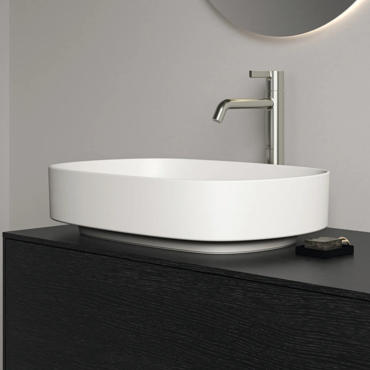 Waschbecken „Linda-X“ 55 × 38 × 13 cm in Seidenweiß