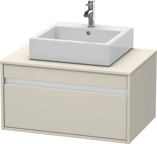 Duravit Waschtischunterschrank wandhängend „Ketho“ 80 × 42,6 × 55 cm Taupe Matt Duravit Waschtischunterschrank wandhängend „Ketho“ 80 × 42,6 × 55 cm Taupe Matt