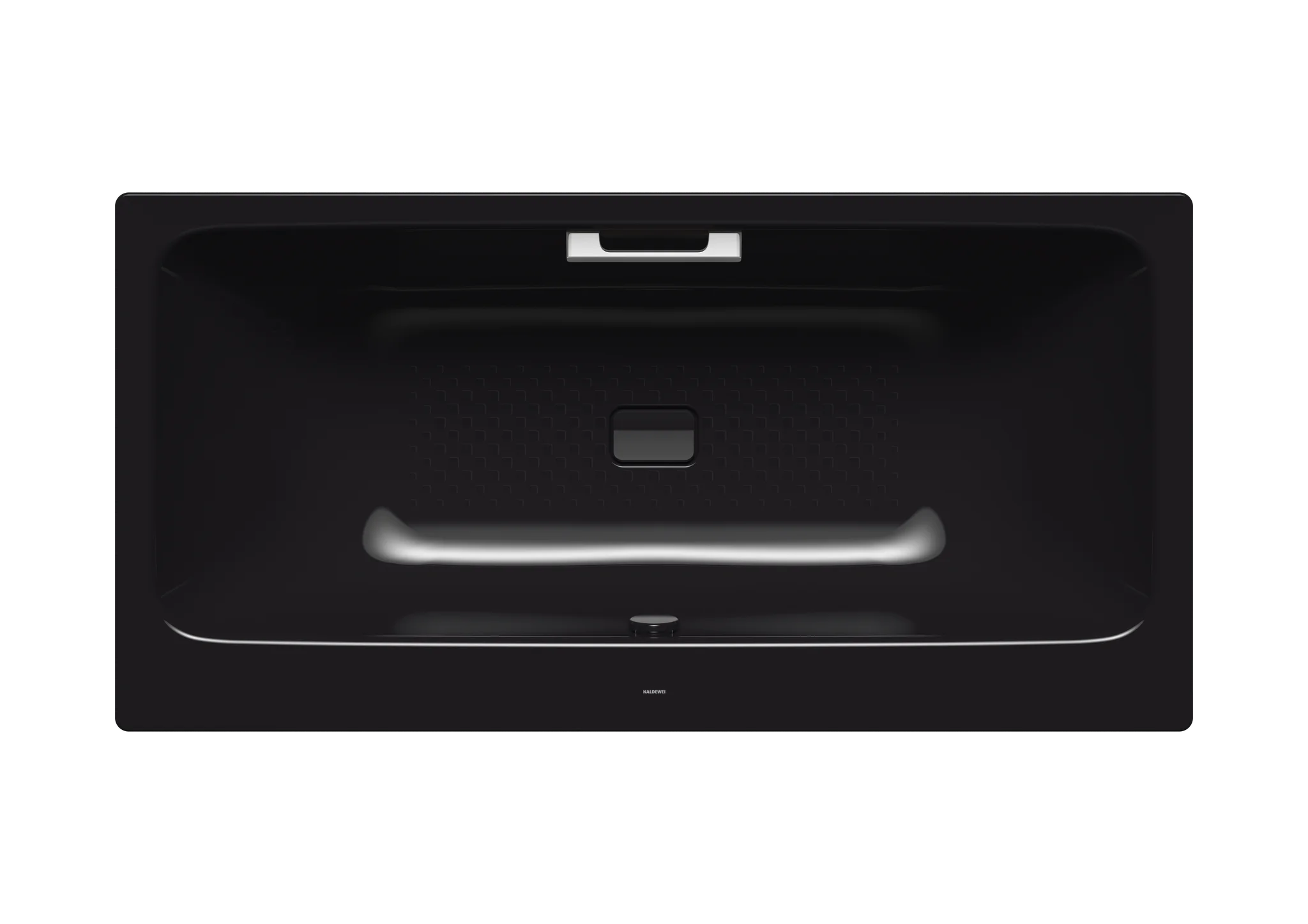 Kaldewei ASYMMETRIC DUO Badewanne, schwarz, Perl-Effekt, 1700x800 mm, Vollantislip