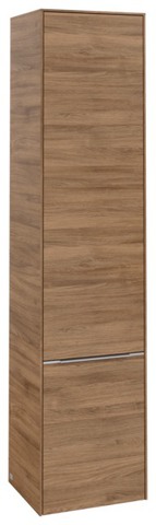 Villeroy & Boch Hochschrank „Subway 3.0“ 40 × 171 × 36,2 cm 2 Türen, 1 × fixer Fachboden, Anschlag: links, 4 × Glasfachboden 