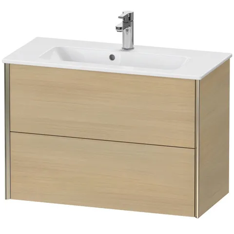 Duravit Waschtischunterschrank wandhängend „XViu“ 81 × 56 × 39 cm in Mediterrane Eiche