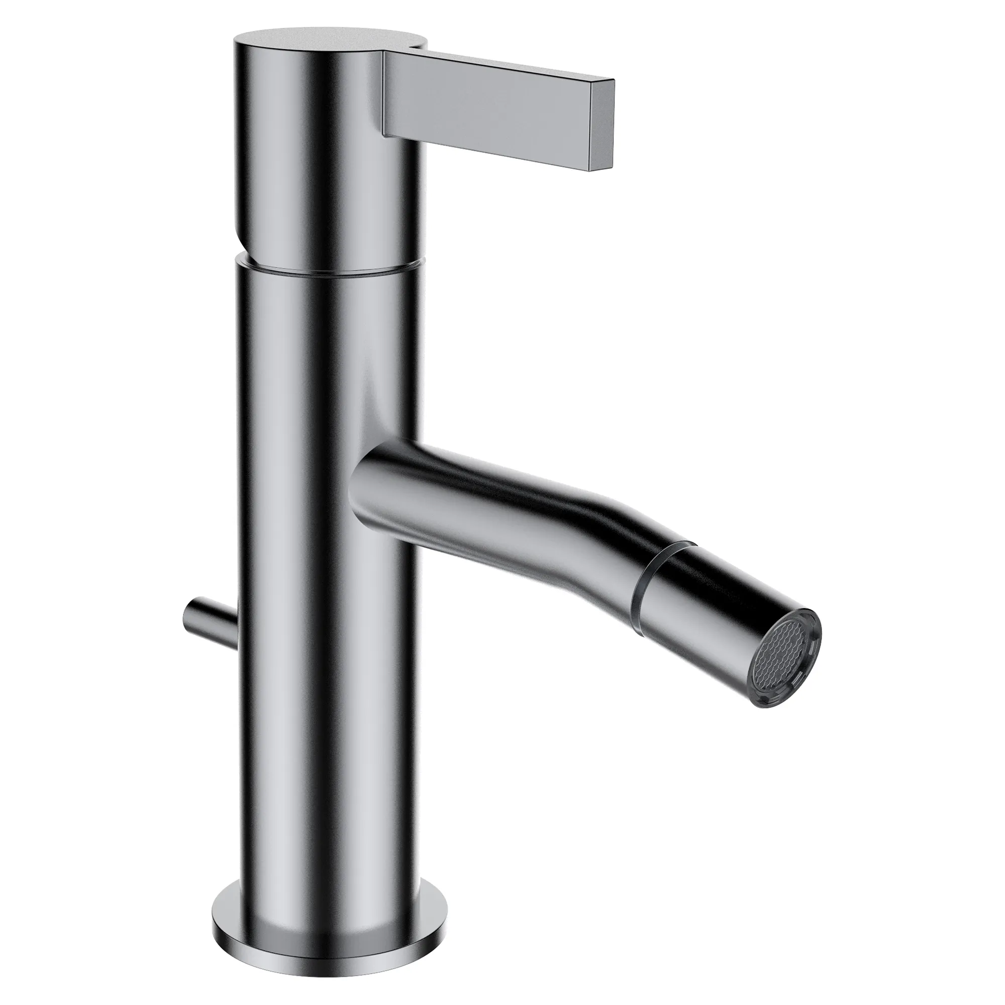 Einhebel-Bidetmischer Kartell Festauslauf Ausladung 110 mm ohne Ablaufventil PVD Edelstahl gebürstet Einhebel-Bidetmischer Kartell Festauslauf Ausladung 110 mm ohne Ablaufventil PVD Edelstahl gebürstet