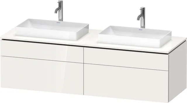 Duravit Waschtischunterschrank wandhängend „L-Cube“ 162 × 48,2 × 55 cm, links und rechts