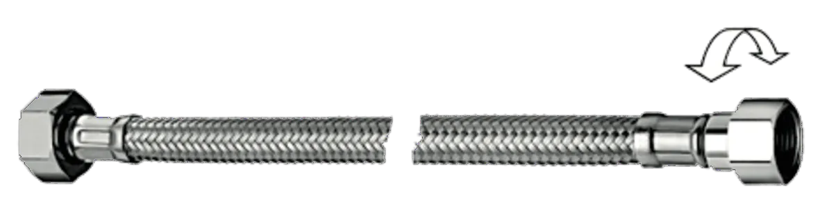 Schlauch Clean-Flex S, flexibel, 500 mm, Überwurfmutter G 1/2 IG mit vormontierter Dichtung, Überwurfmutter G 3/8 IG mit vormontierter Dichtung Schlauch Clean-Flex S, flexibel, 500 mm, Überwurfmutter G 1/2 IG mit vormontierter Dichtung, Überwurfmutter G 3/8 IG mit vormontierter Dichtung
