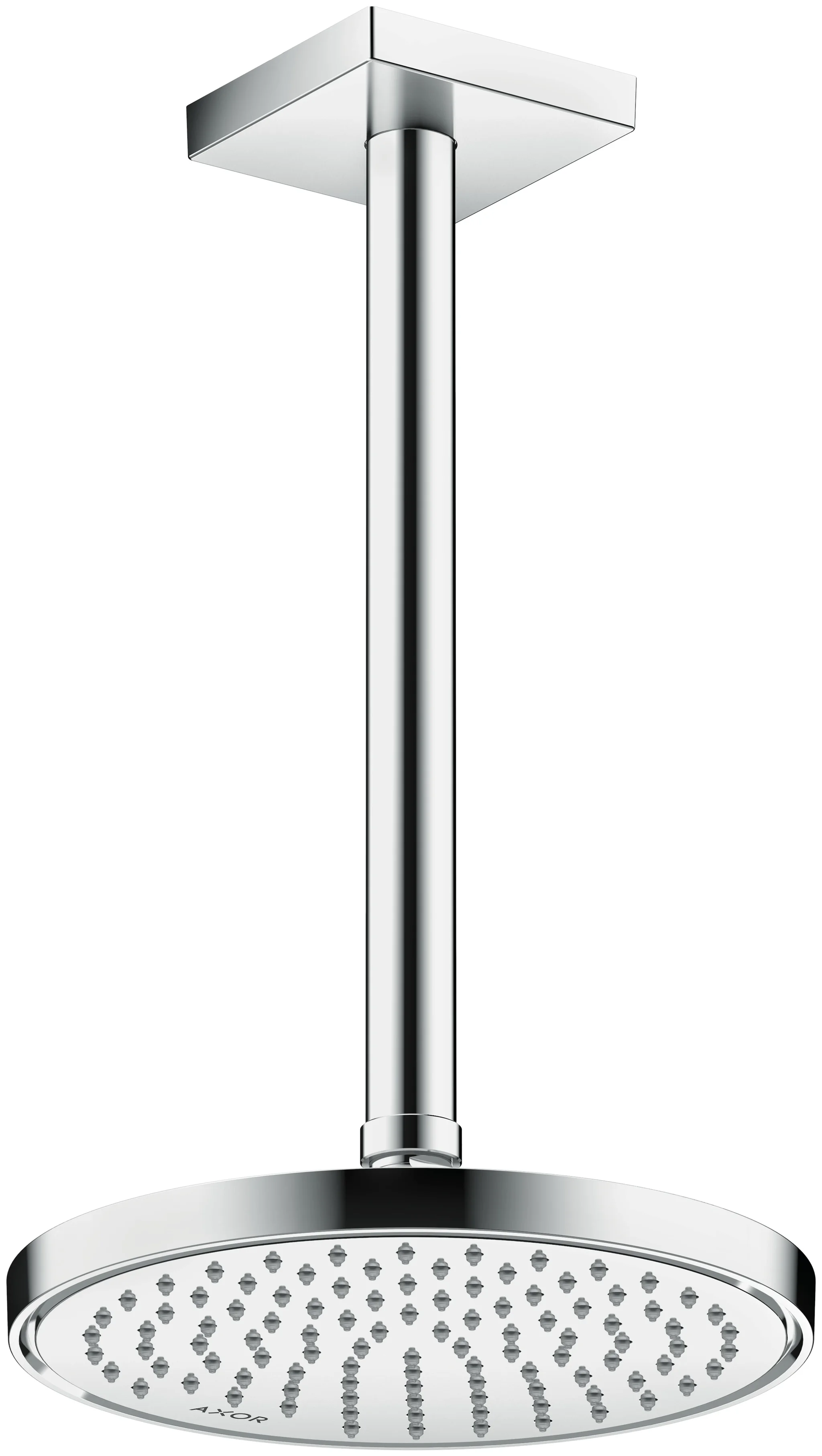 Hansgrohe AXOR ShowerSolutions Kopfbrause 220 1jet EcoSmart Chrom, 220 mm Brausekopfgröße, verstellbarer Winkel, abnehmbar zur Reinigung