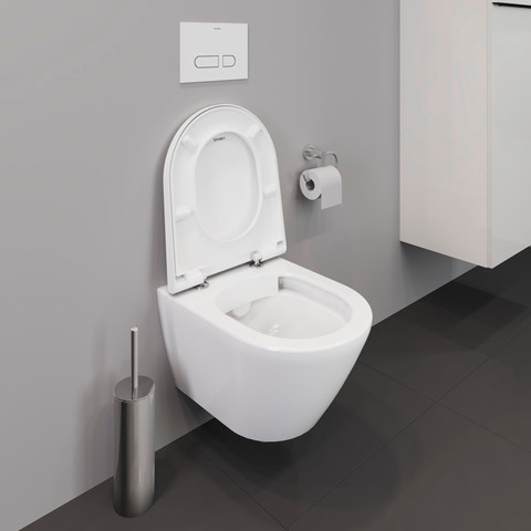 Duravit Wand-Tiefspül-WC inkl. WC-Sitz „D-Neo“ 37 × 48 × 40 cm, Befestigung sichtbar Duravit Wand-Tiefspül-WC inkl. WC-Sitz „D-Neo“ 37 × 48 × 40 cm, Befestigung sichtbar