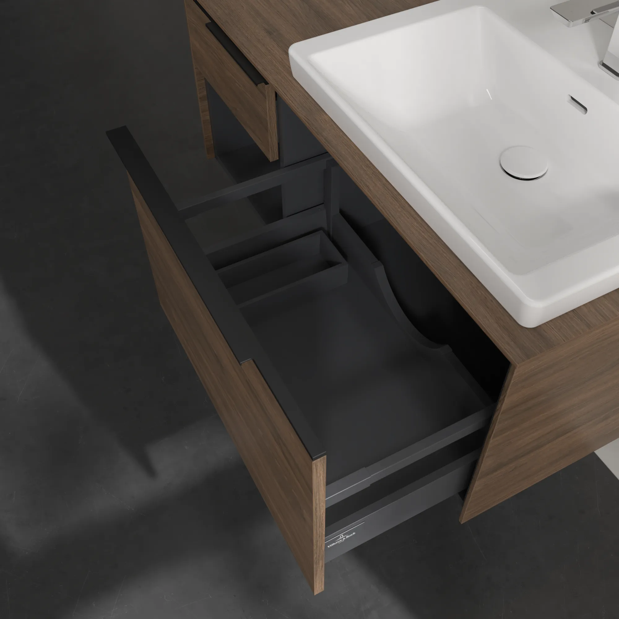 Villeroy & Boch Waschbeckenunterschrank Subway 3.0 Arizona Oak, 1001x423x500 mm, mit Beleuchtung und SoftClosing Villeroy & Boch Waschbeckenunterschrank Subway 3.0 Arizona Oak, 1001x423x500 mm, mit Beleuchtung und SoftClosing